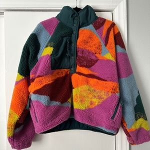 Free People Hit The Slopes Printed Pullover SZ M